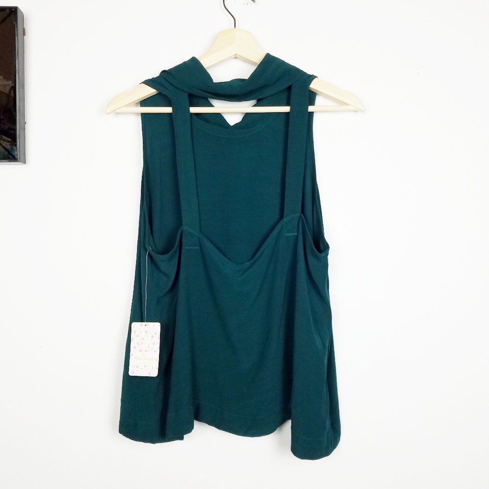 Free people  city light dark green tank  Small - Picture 4 of 5